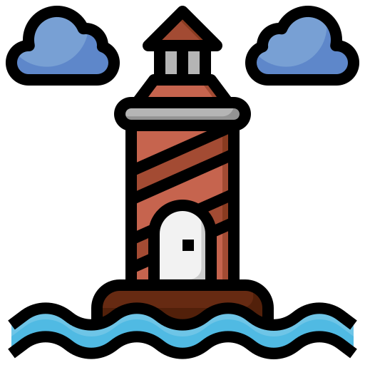 海岸 Surang Lineal Color icon