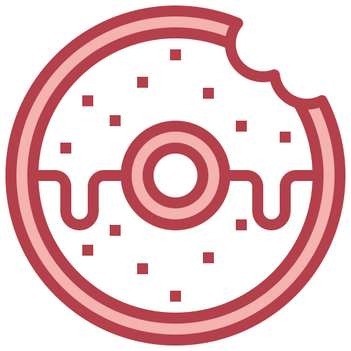 Doughnut Surang Red icon