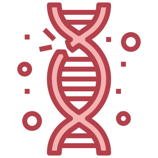 Gene mutation Surang Red icon