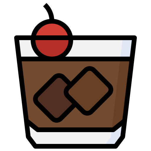 Black russian Surang Lineal Color icon