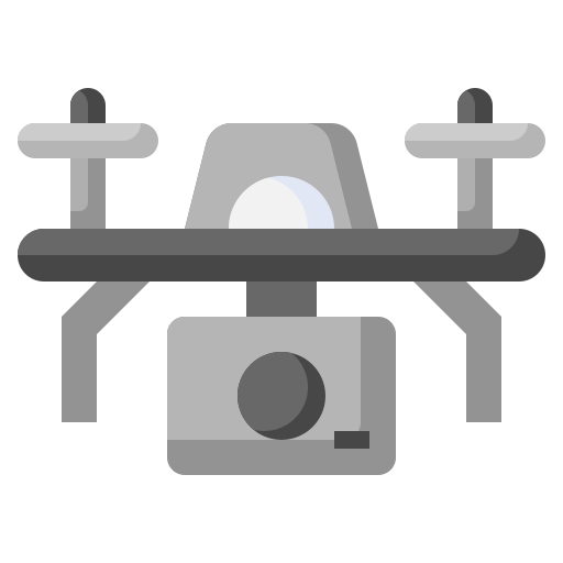 camera-drone Surang Flat icoon