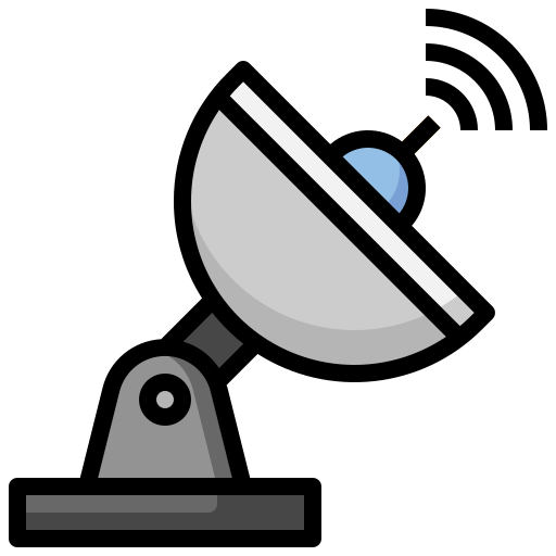 antena satelitarna Surang Lineal Color ikona