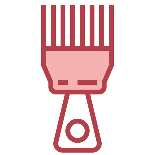 Afro comb Surang Red icon