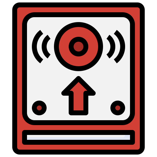 Fire alarm Surang Lineal Color icon