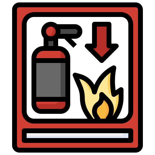 extintor de incendios Surang Lineal Color icono