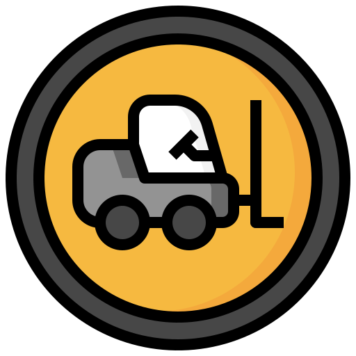 Forklift Surang Lineal Color icon