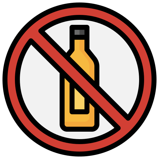 No alcohol Surang Lineal Color icon