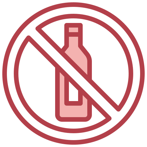 No alcohol Surang Red icon