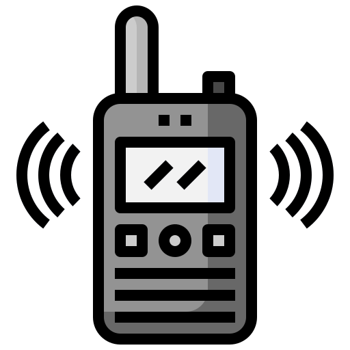 walkie-talkie Surang Lineal Color icoon
