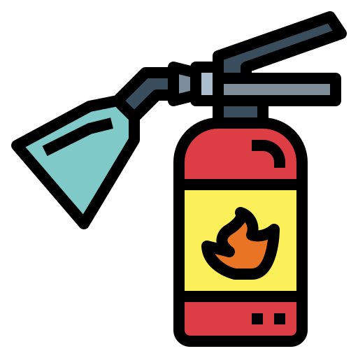 extintor de incendios Smalllikeart Lineal Color icono