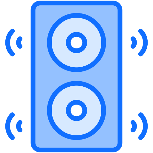 boîte a sons Generic Blue Icône