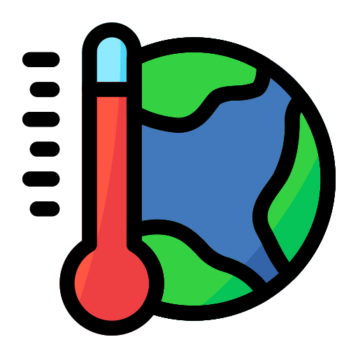 il riscaldamento globale Generic Outline Color icona