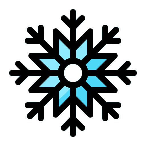 płatek śniegu Generic Outline Color ikona