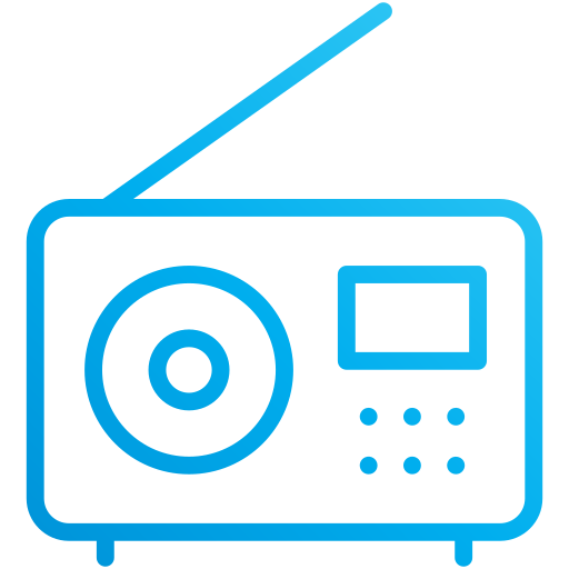 Radio Generic Gradient icon