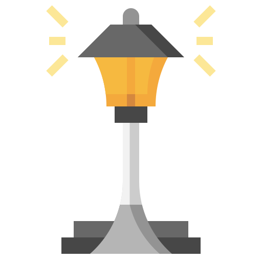 Lamp post Surang Flat icon