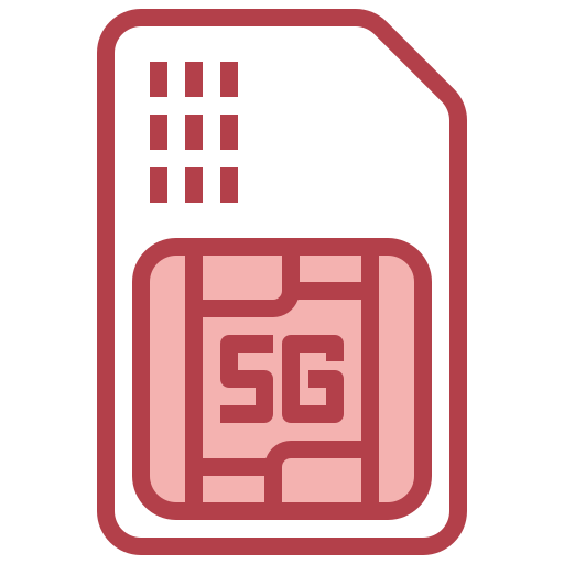 Sim card Surang Red icon
