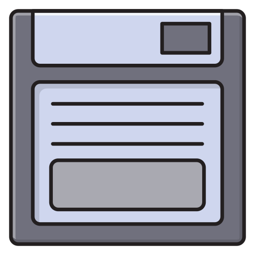 ファイルを保存 Vector Stall Lineal Color icon