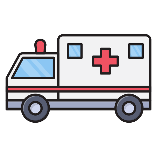 ambulância Vector Stall Lineal Color Ícone