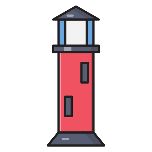 등대 Vector Stall Lineal Color icon