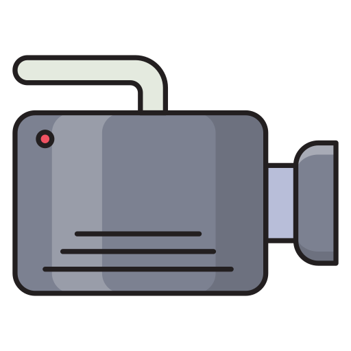videokamera Vector Stall Lineal Color icon