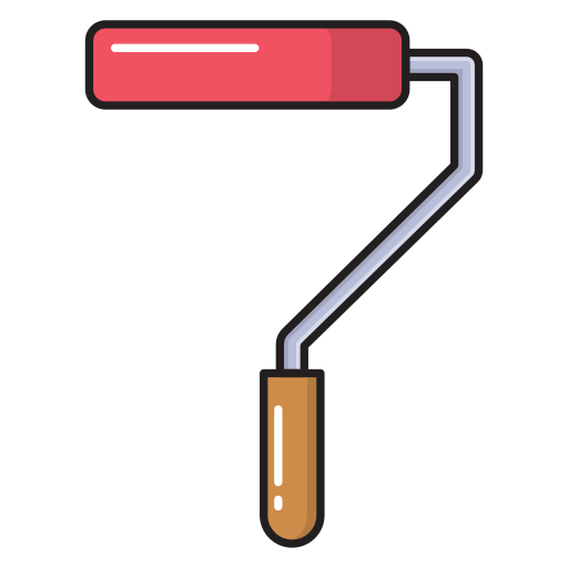 Paint roller Vector Stall Lineal Color icon
