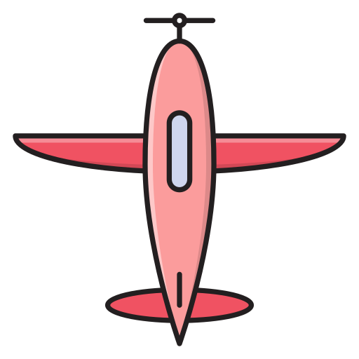 Aeroplane Vector Stall Lineal Color icon