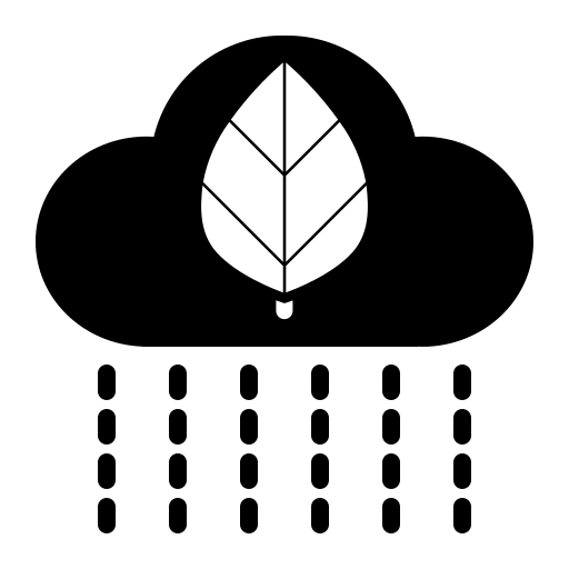 Капли дождя Generic Glyph иконка