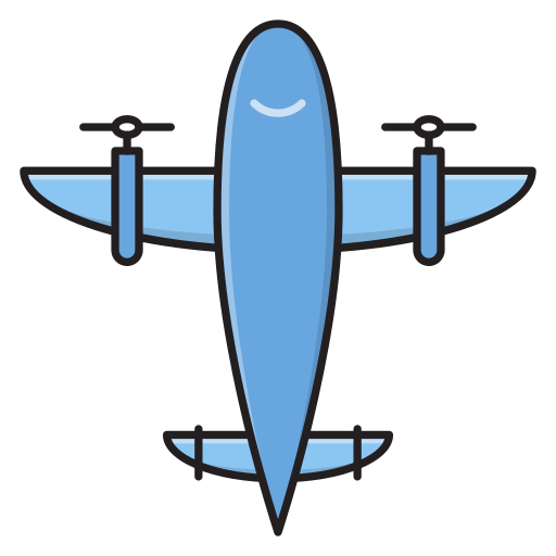 flugzeug Vector Stall Lineal Color icon