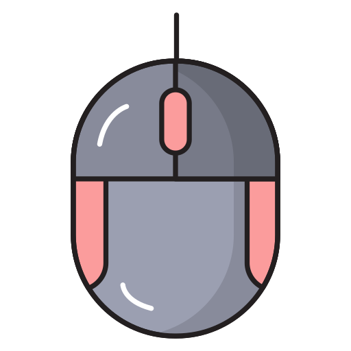 Mouse clicker Vector Stall Lineal Color icon