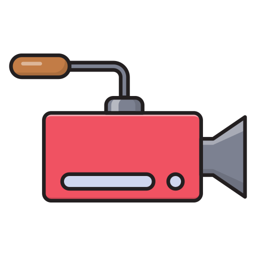 soporte para cámara de video Vector Stall Lineal Color icono