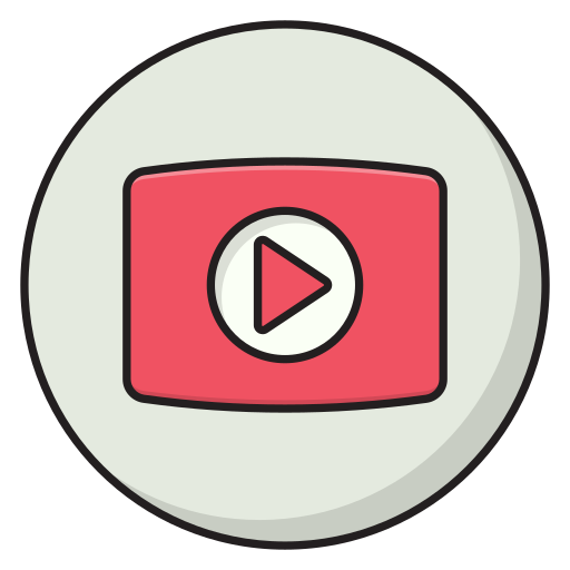 youtube Vector Stall Lineal Color icon