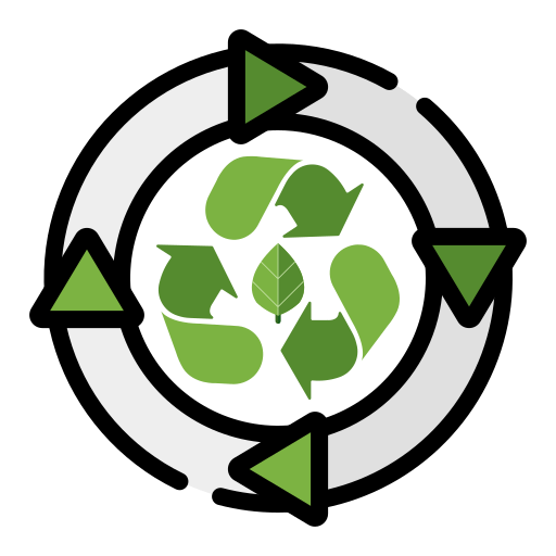 Recycle symbol Generic Outline Color icon