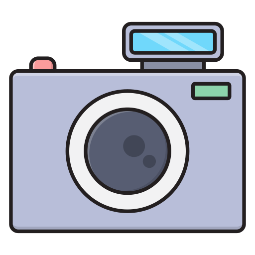 camera Vector Stall Lineal Color icoon