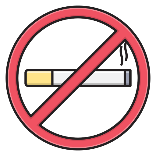 zakaz palenia Vector Stall Lineal Color ikona