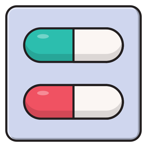 medicamento Vector Stall Lineal Color icono