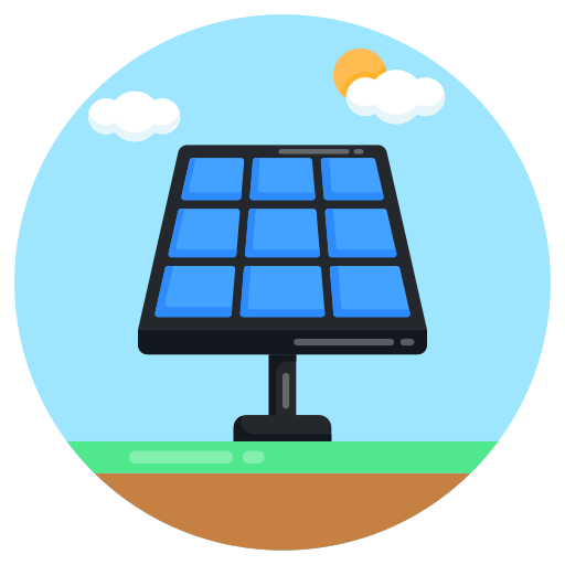 panel solar Generic Circular icono