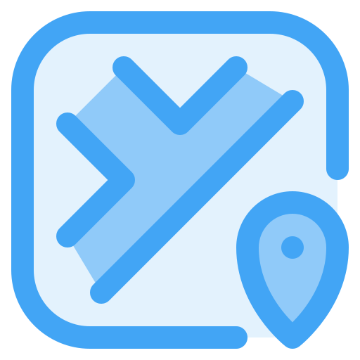 mapa Generic Blue icono