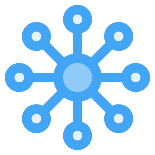 soziales netzwerk Generic Blue icon