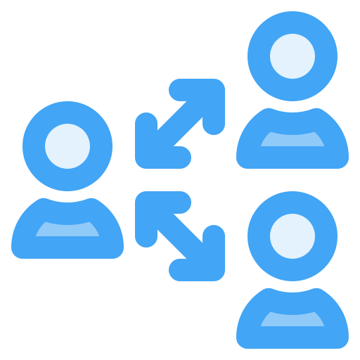 소셜 네트워크 Generic Blue icon