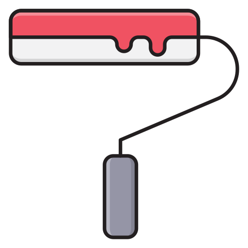 farba wałkowa Vector Stall Lineal Color ikona