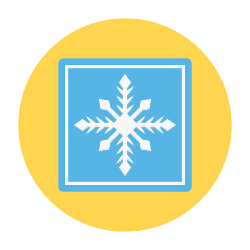 płatek śniegu Generic Circular ikona