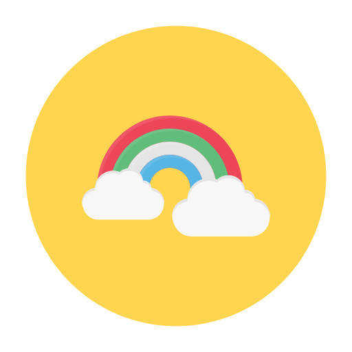 regenboog Generic Circular icoon