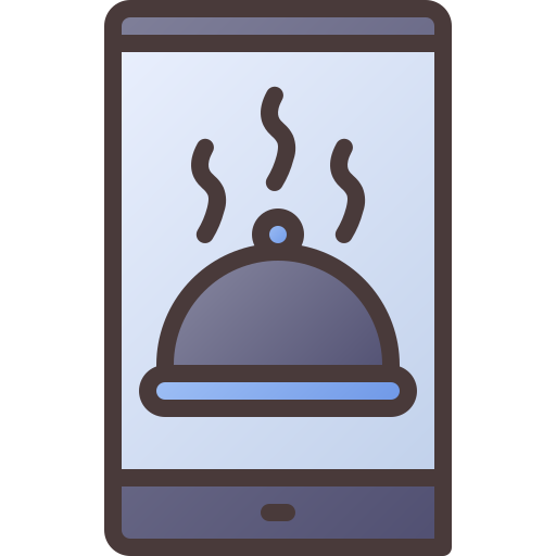 aplikacja do jedzenia Generic Outline Gradient ikona