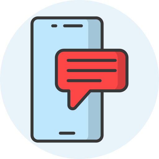 Mobile message Generic Rounded Shapes icon