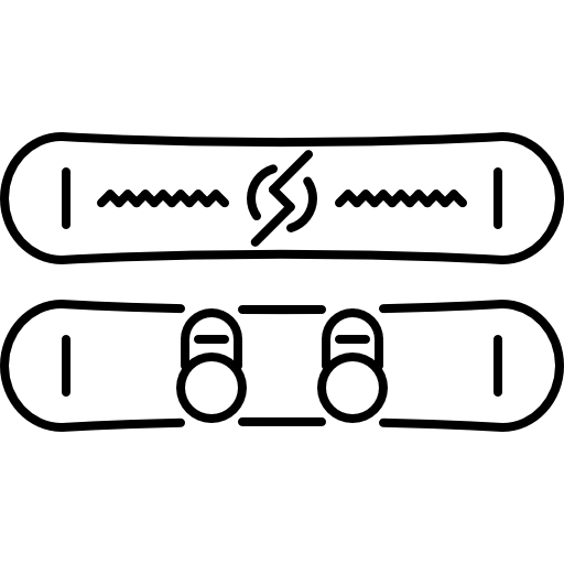 スノーボード Coloring Lineal icon