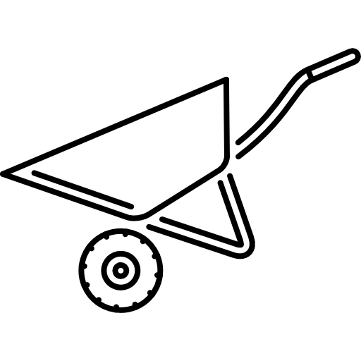 carretilla Coloring Lineal icono