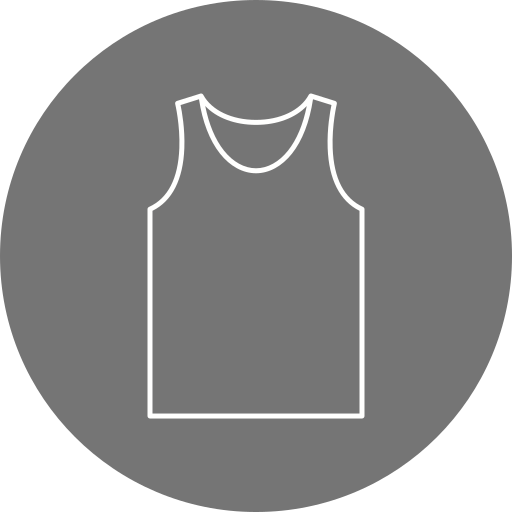 camiseta sin mangas Generic Circular icono