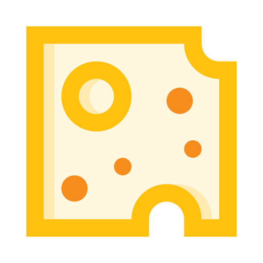 Cheese slice edt.im Lineal color icon