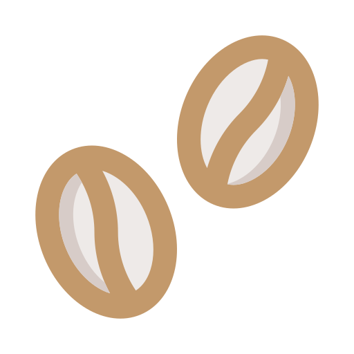 granos de café edt.im Lineal color icono