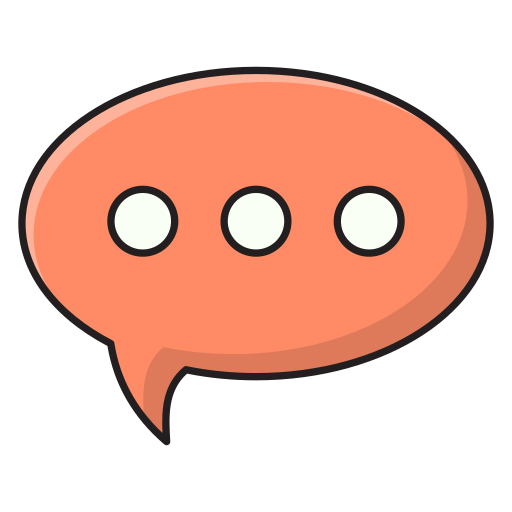 Speech bubble Vector Stall Lineal Color icon